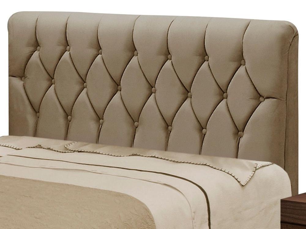Cabeceira Queen Size Acolchoado Suede Dobuê Movelaria Istambul Mascavo - 2