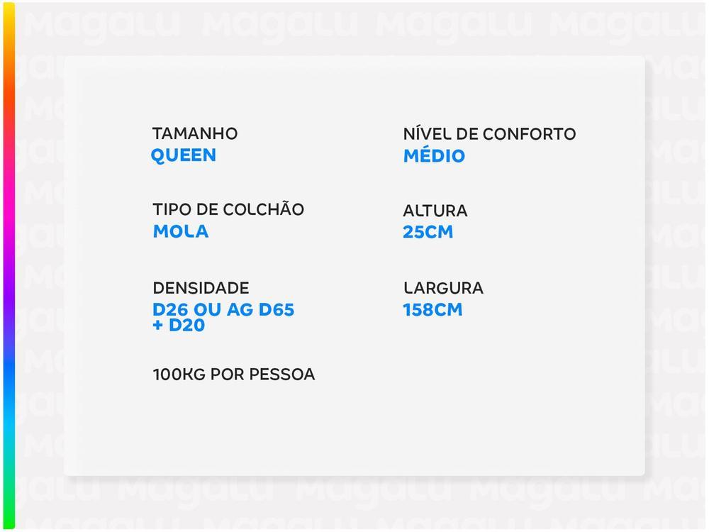 Colchão Queen Size Castor Mola Pocket - 3