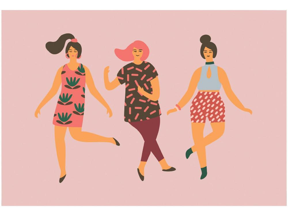 Placa Decorativa MDF Mulheres 20x29cm  - 1