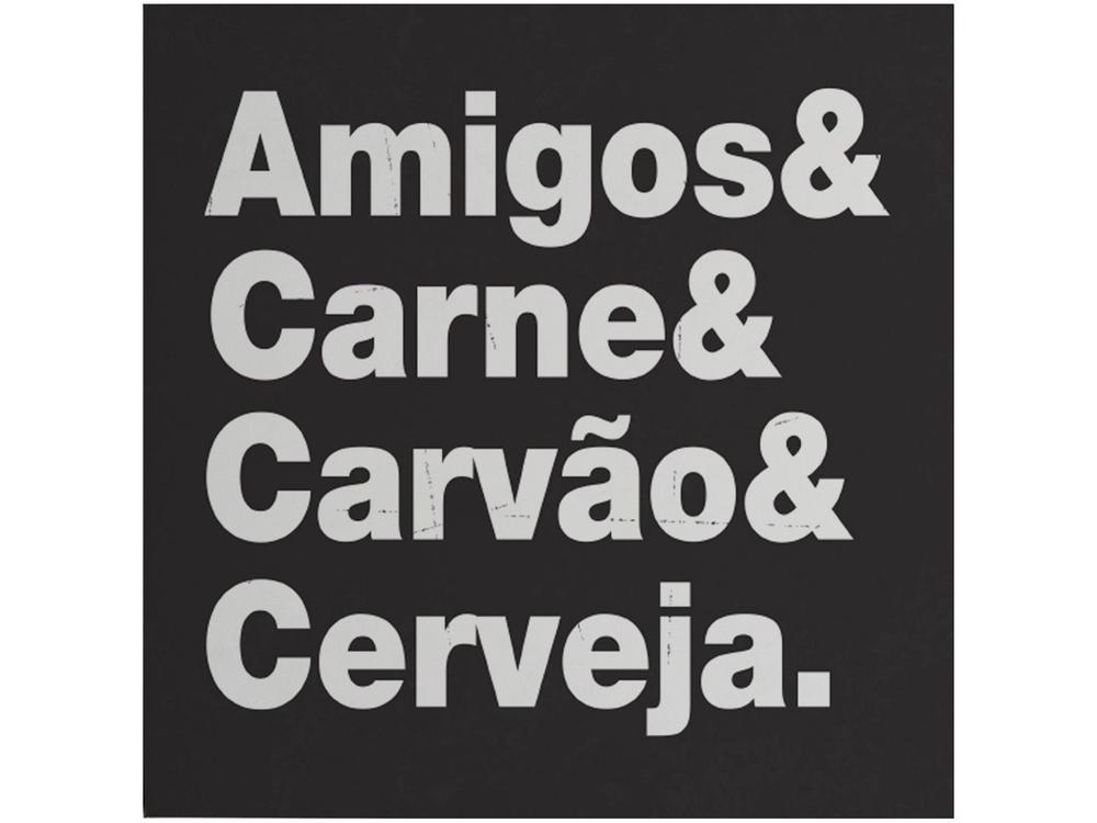 Placa Decorativa MDF Open Bar 20x20cm - 1