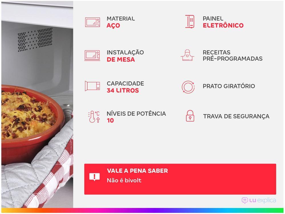 Micro-ondas Panasonic 34L NN-ST67LSRUN - 2