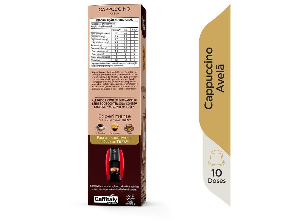 Cápsula Cappuccino Avelã TRES 3 Corações - 3