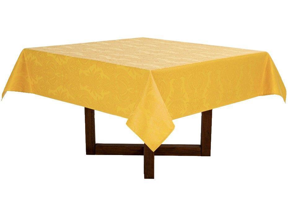 Toalha de Mesa Quadrada Karsten Calêndula 180x180cm Sempre Limpa Tropical - 7
