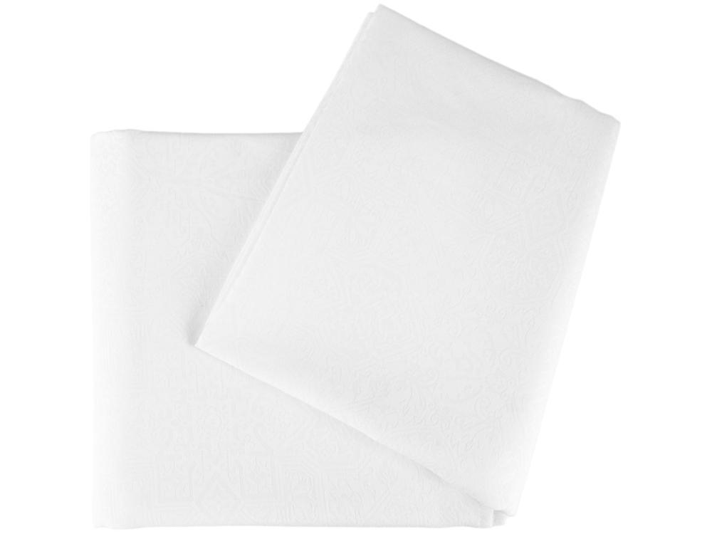 Toalha de Mesa Quadrada Karsten Branco 180x180cm Sempre Limpa Vilares - 1