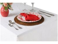 Toalha de Mesa Quadrada Karsten Branco 180x180cm Sempre Limpa Vilares - 2