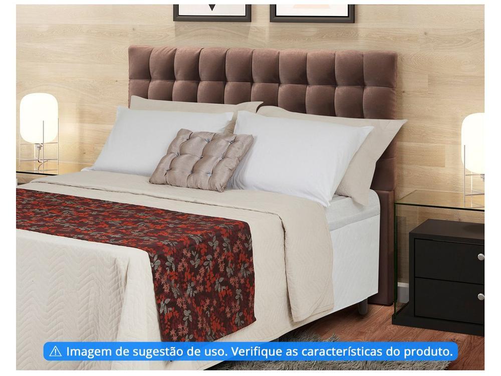 Peseira Queen 65x240cm Cinza Lartex Jacquard Hog - 2