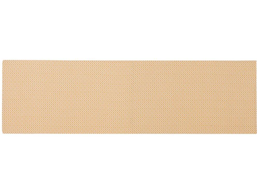 Peseira Casal 65x220cm Laranja Lartex Jacquard Hog - 3