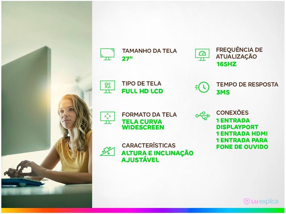 Monitor Gamer Cooler Master GM27-CF 27” LCD Curvo - 2