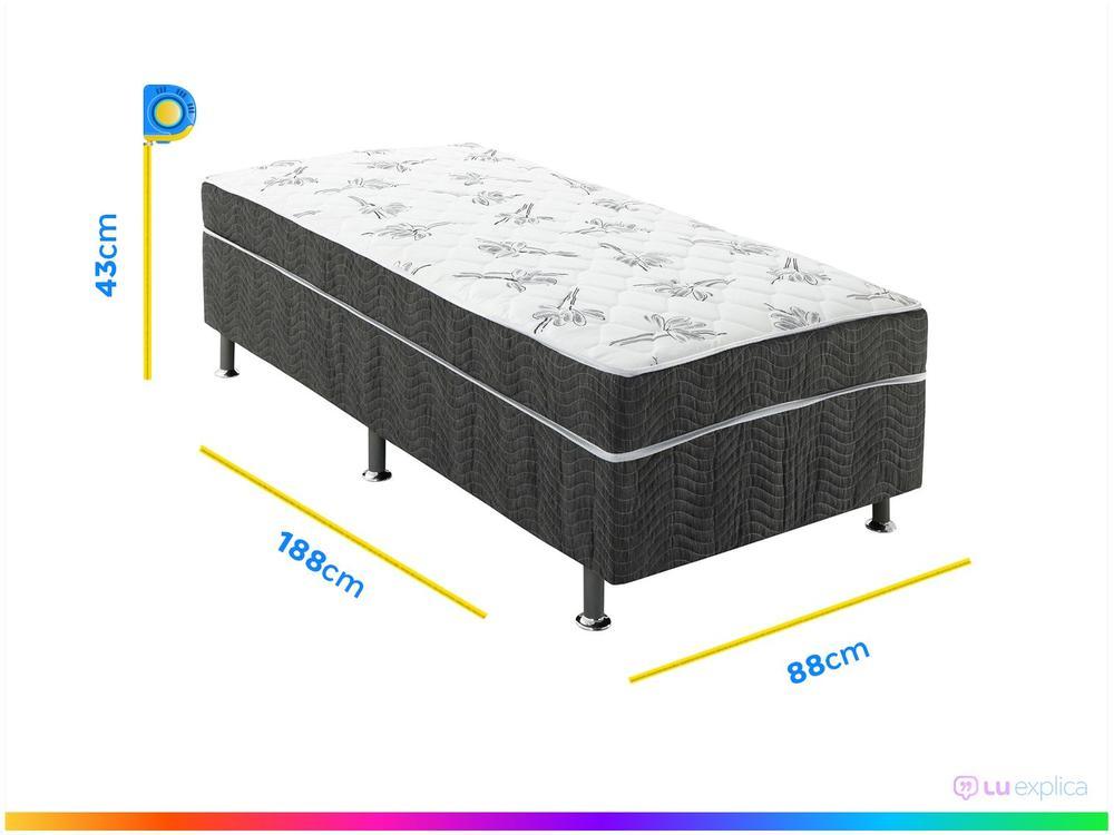 Cama Box Solteiro Conjugado 88x43x188cm - 4