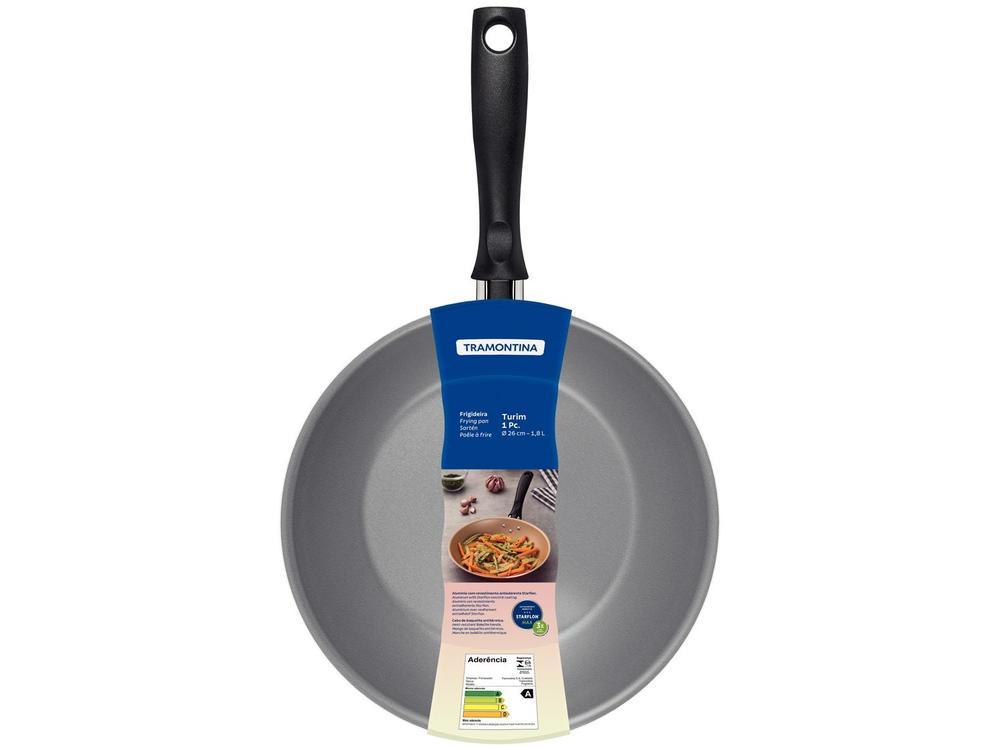 Frigideira Antiaderente Tramontina de Alumínio Turim Chumbo 26cm - 2