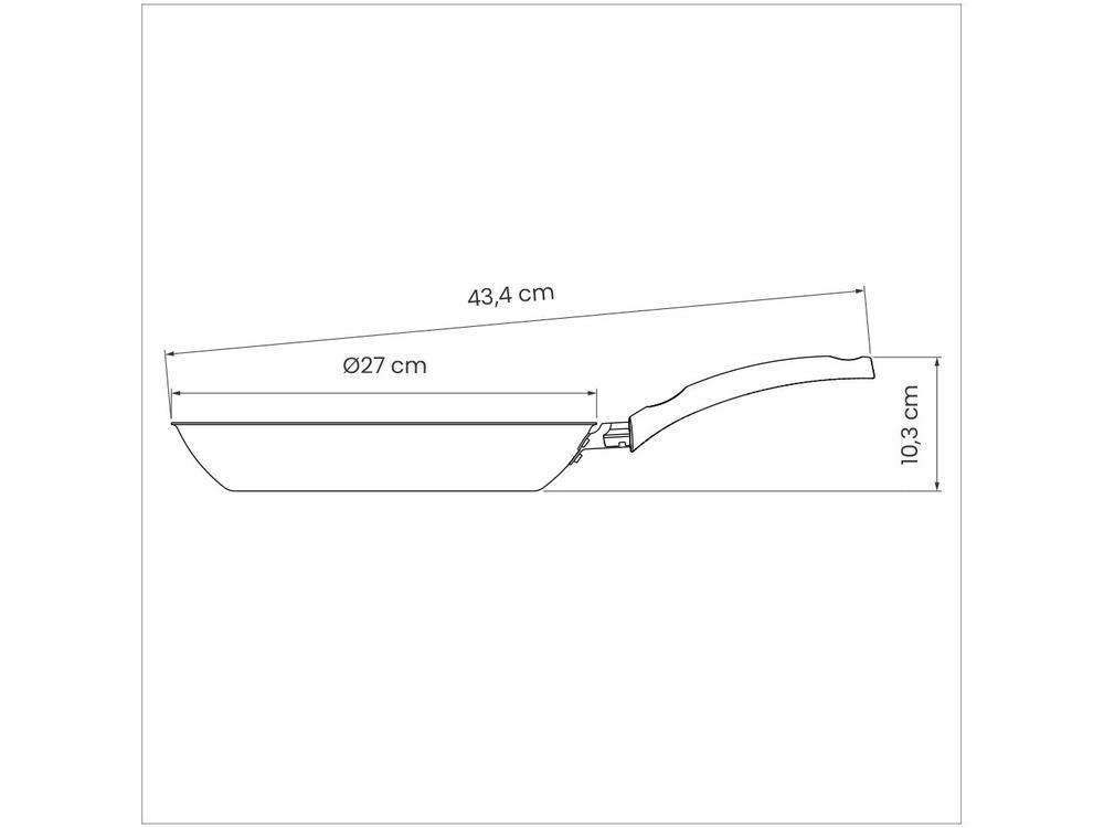 Frigideira Antiaderente Tramontina de Alumínio Turim Chumbo 26cm - 6