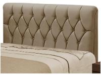 Cabeceira Casal Acolchoado Suede Dobuê Movelaria Istambul Mascavo - 1