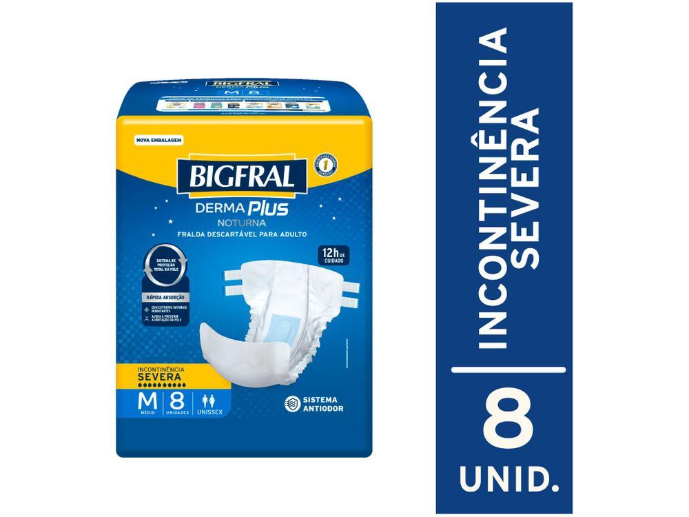 Fralda Geriátrica Bigfral M Noturna Derma Plus - 8