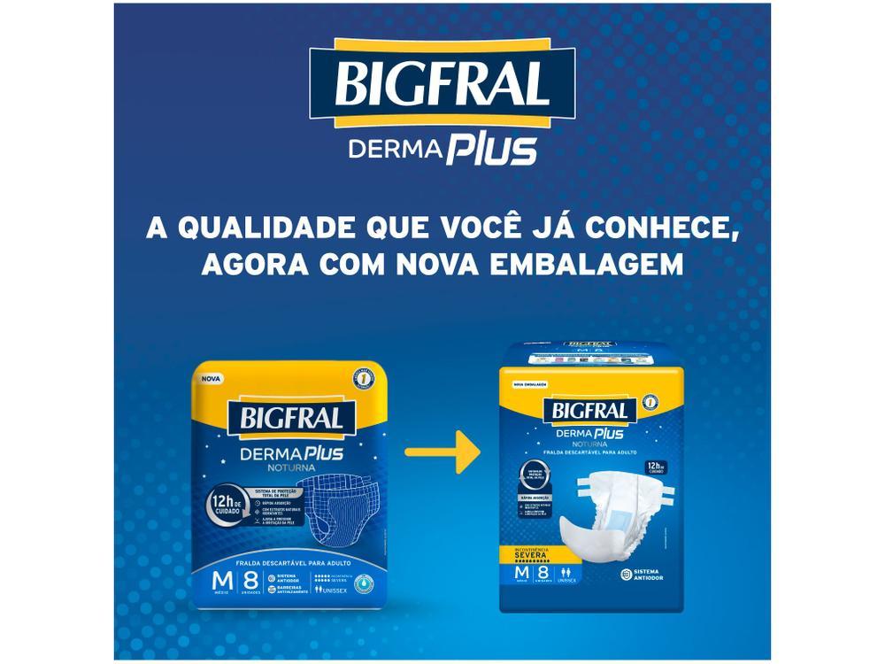 Fralda Geriátrica Bigfral M Noturna Derma Plus - 4