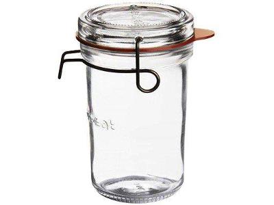 Pote de Vidro Hermético Luigi Bormioli - com Tampa Cilíndrico 350ml Lock Eat