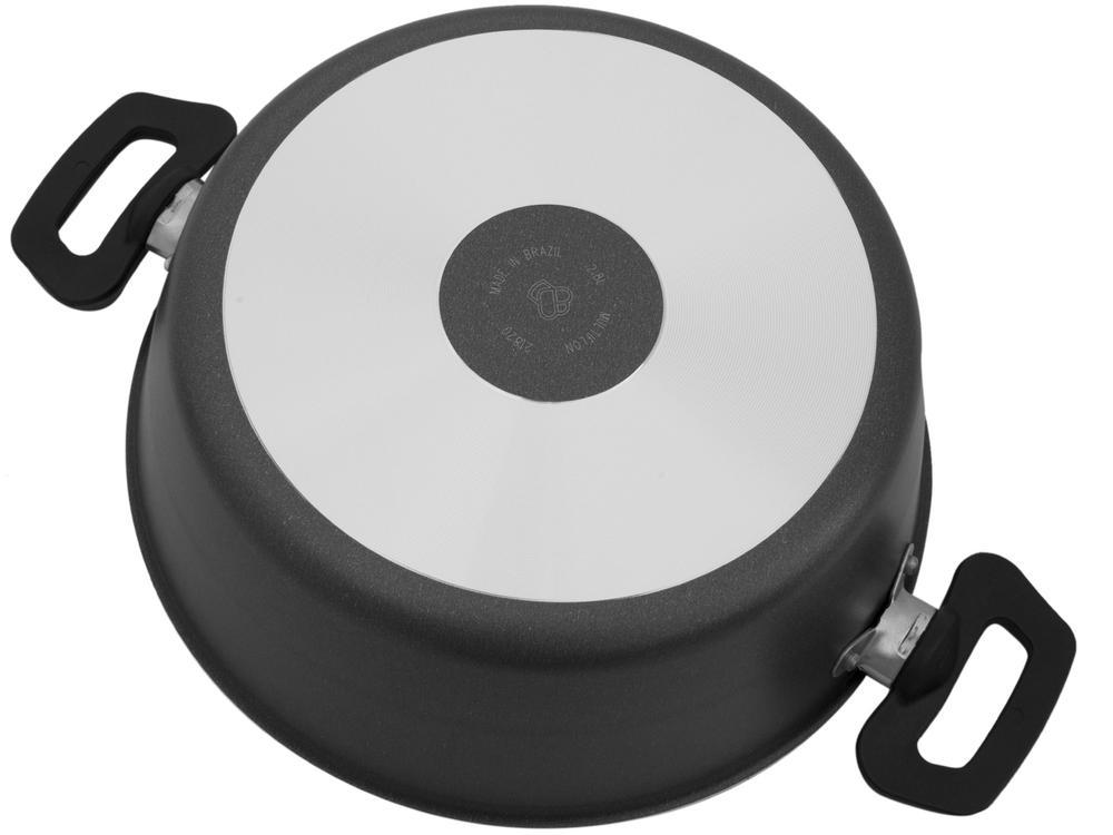 Caçarola Multiflon Antiaderente com Tampa Cinza 2,8L 22cm Essencial - 3