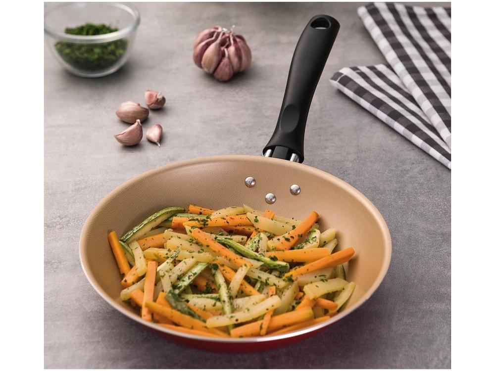 Frigideira Antiaderente Tramontina de Alumínio Turim Vermelha 20cm - 2