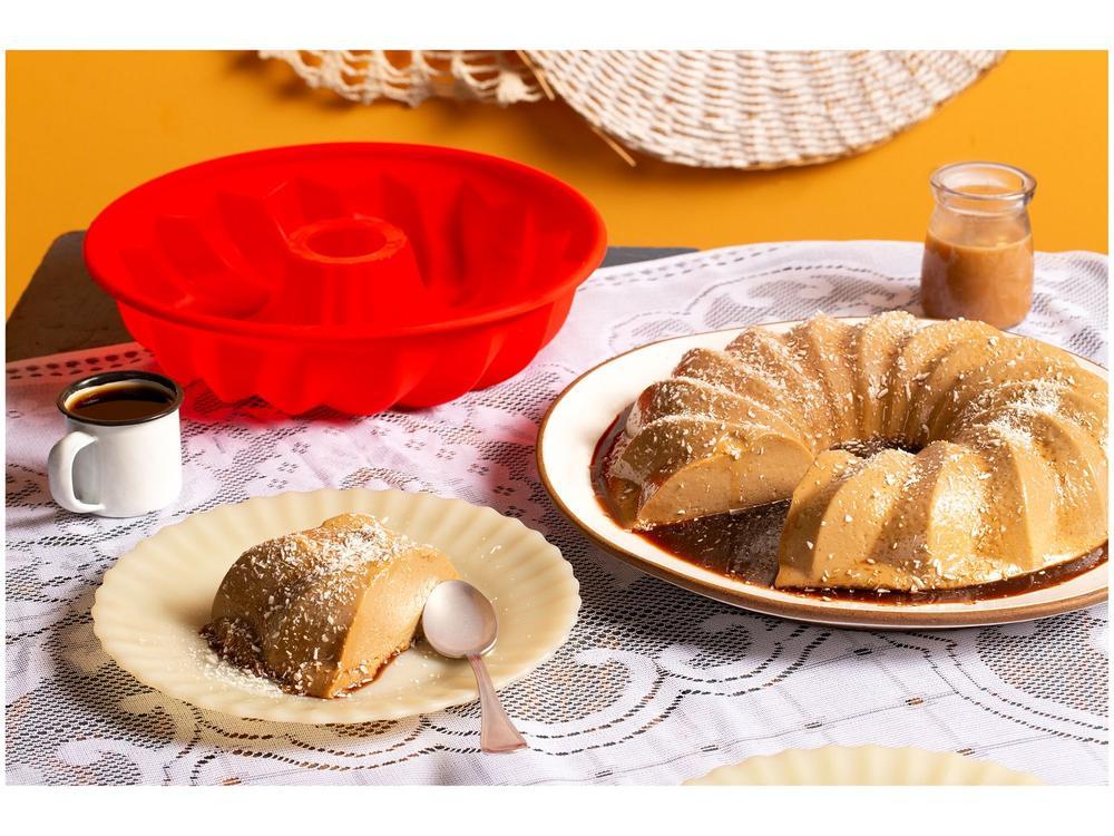 Forma para Bolo de Silicone Redonda Hercules - 2