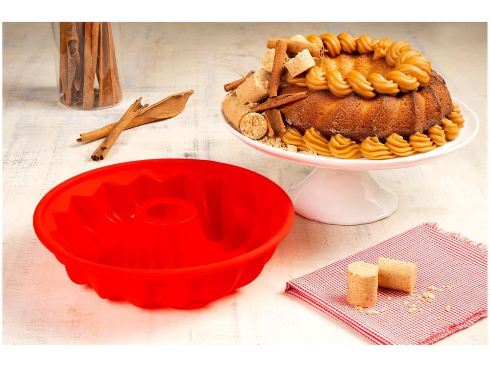 Forma para Bolo de Silicone Redonda Hercules - 3