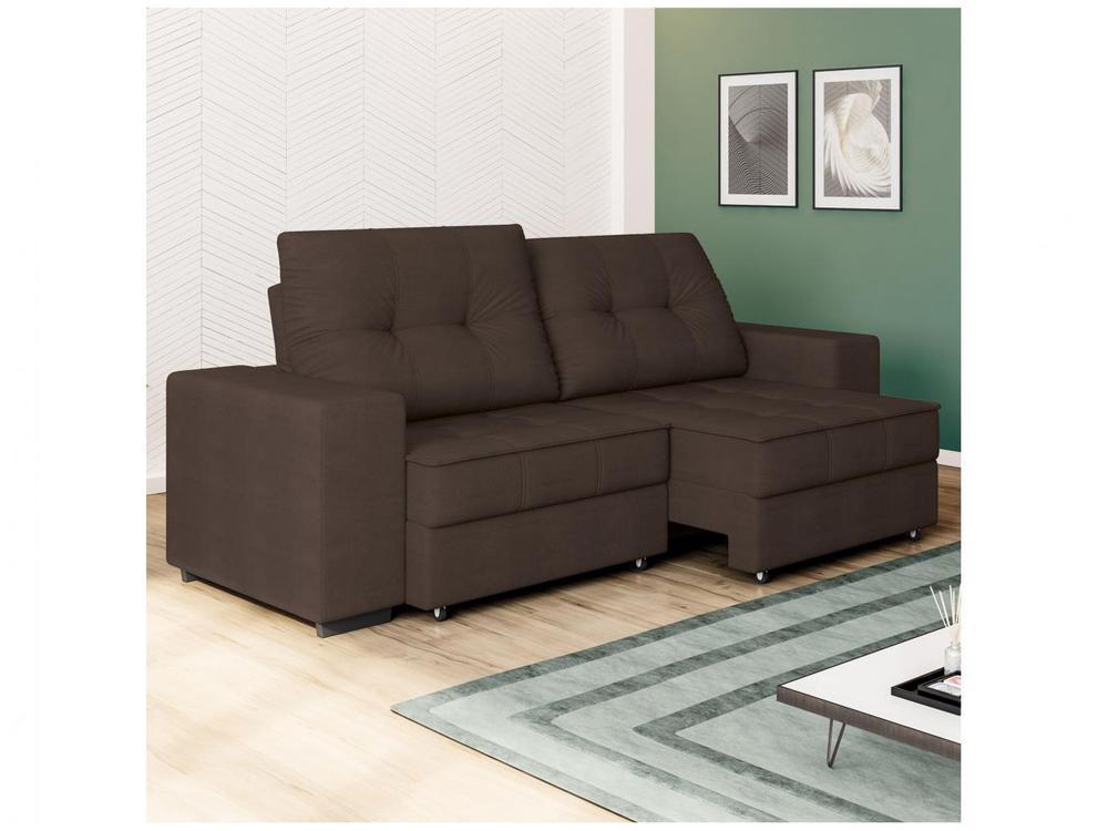 Sofá Retrátil Reclinável 4 Lugares Suede Moviment Artesano Linoforte - 5
