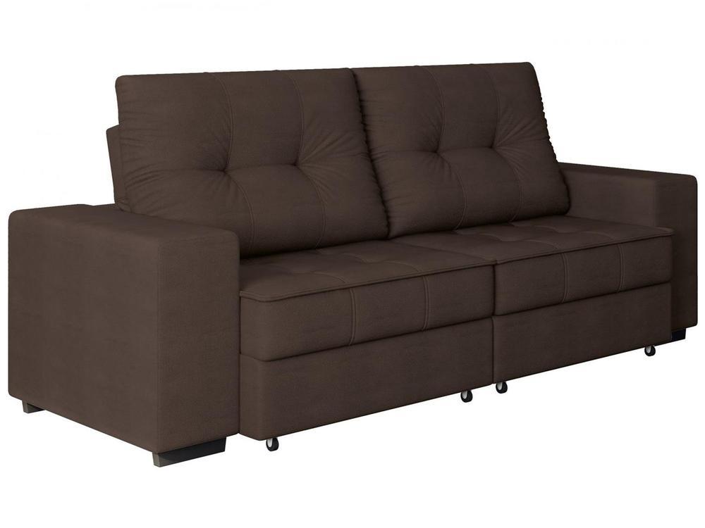 Sofá Retrátil Reclinável 4 Lugares Suede Moviment Artesano Linoforte - 6