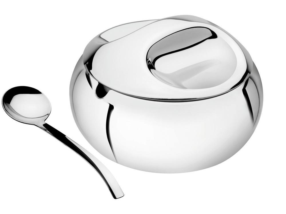 Farinheira Inox 1,1L Tramontina Service com Colher - 1