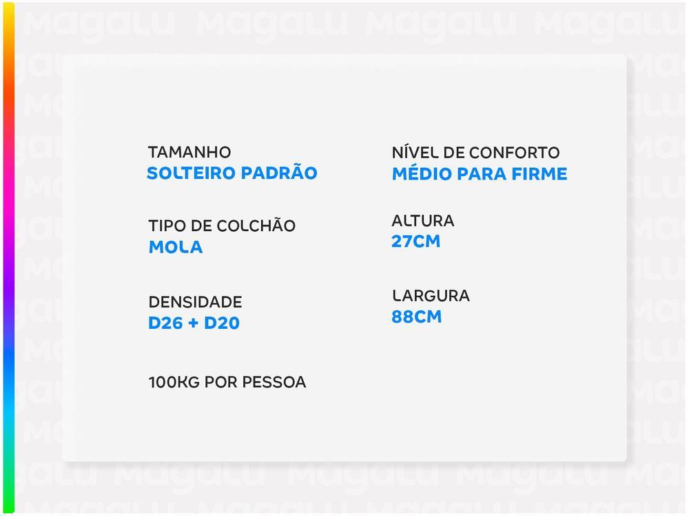 Colchão Solteiro Castor Mola Pocket - 3