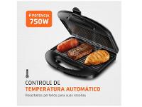 Sanduicheira/Grill Mondial Pratic SN-01 Preto 750W - 6
