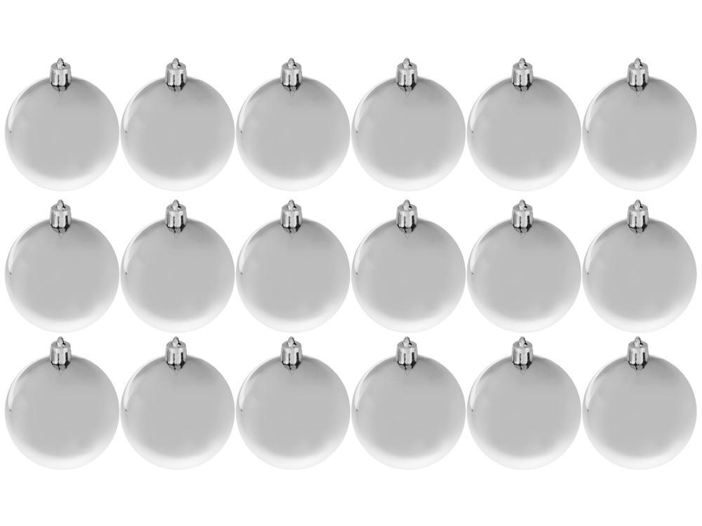 Bola de Natal Prata Lisa NATAL040C Casambiente - 1