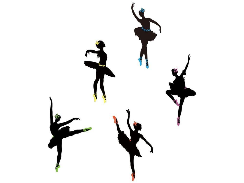Adesivo de Parede Infantil PVC Adesif Bailarinas - 1