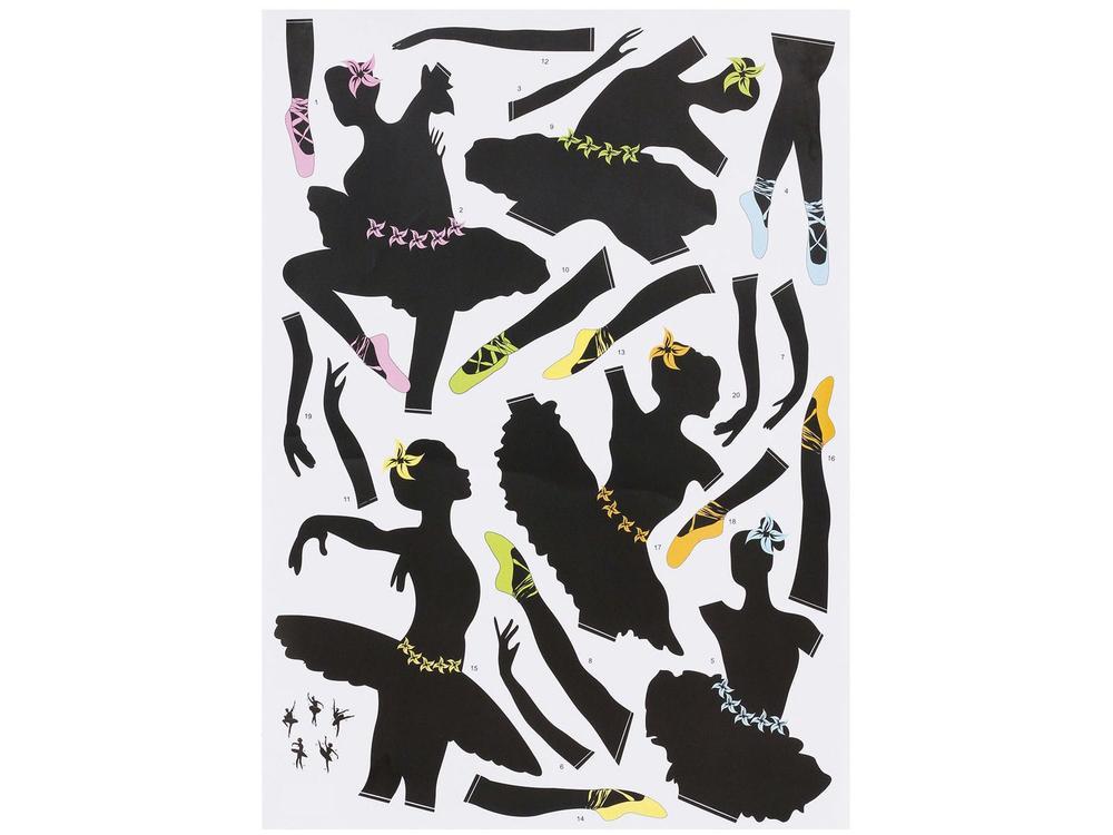 Adesivo de Parede Infantil PVC Adesif Bailarinas - 4