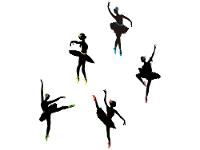 Adesivo de Parede Infantil PVC Adesif Bailarinas - 1