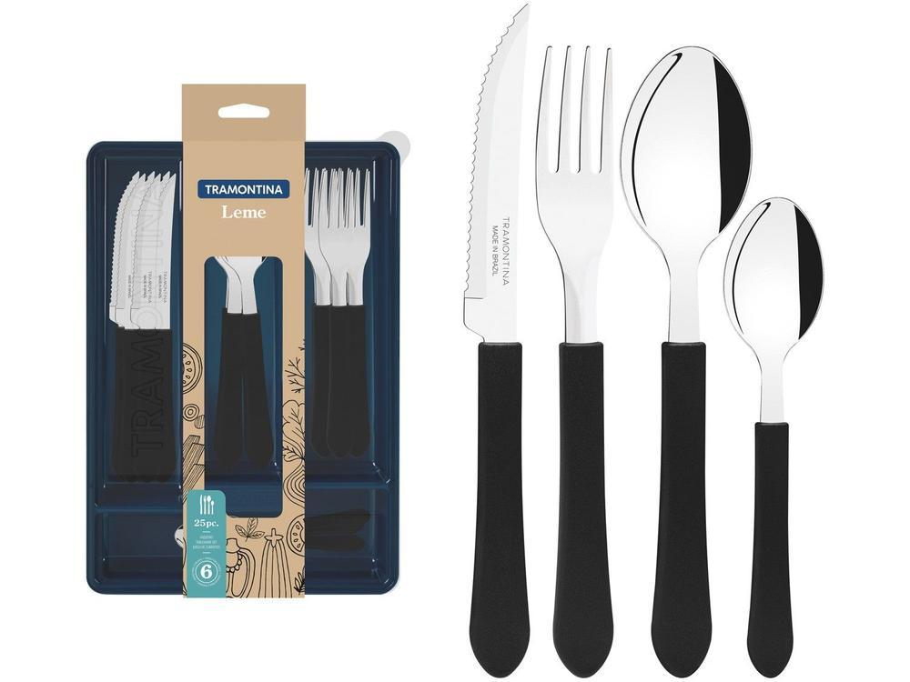 Faqueiro Tramontina Inox Leme com Gaveteiro 24 Peças - 1