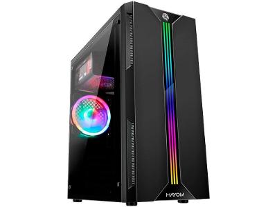 Gabinete Gamer Hayom GB1704 RGB ATX Preto