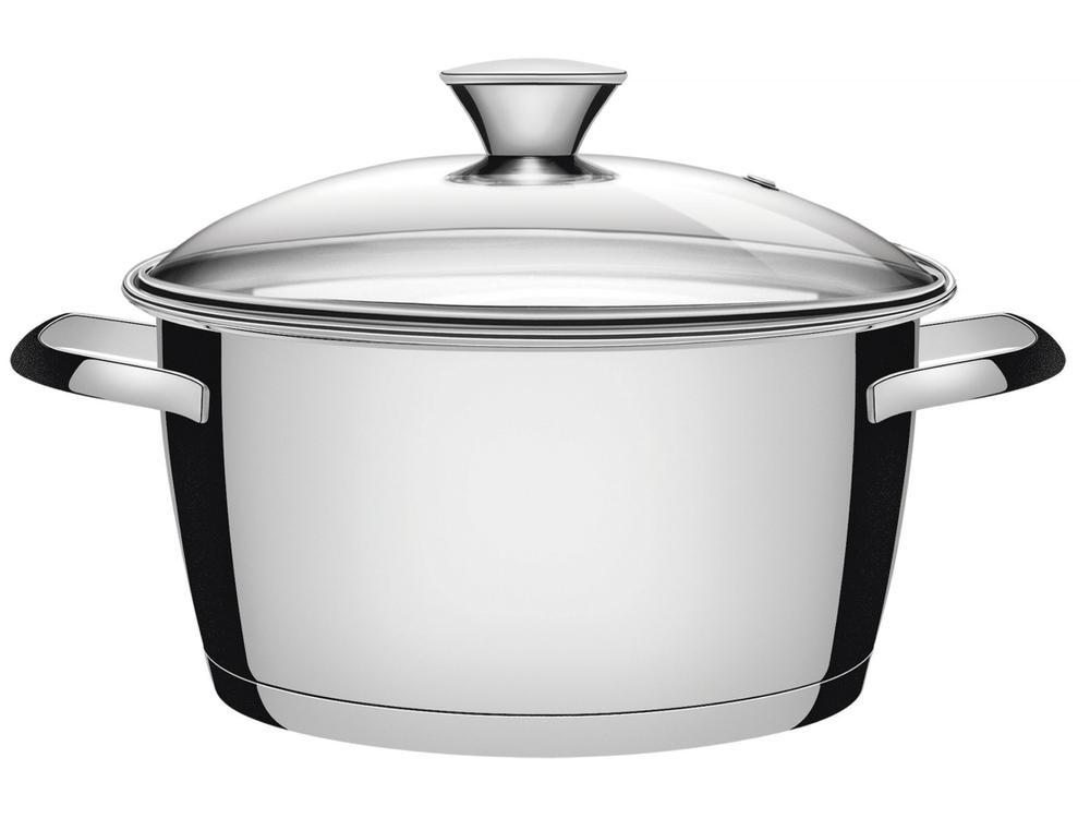 Caçarola Tramontina Inox Fundo Triplo com Tampa 2,2L 18cm Allegra - 1