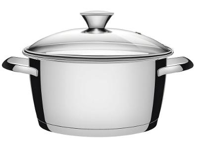 Caçarola Tramontina Inox Fundo Triplo com Tampa 2,2L 18cm Allegra