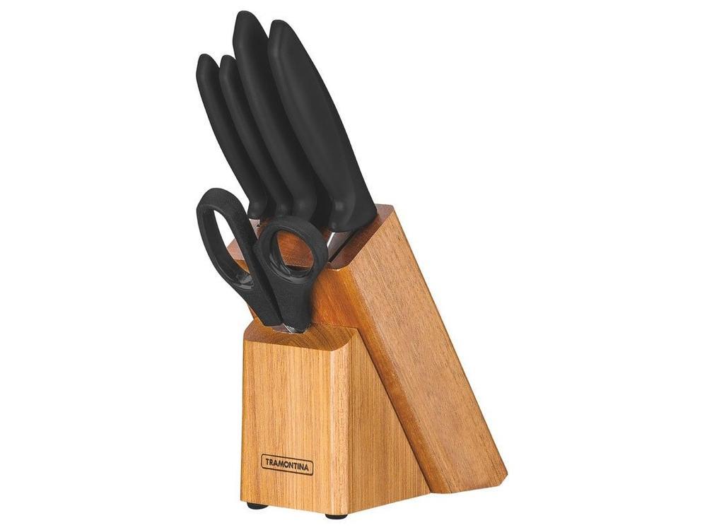 Jogo de Facas Tramontina com Cepo Plenus 2 - 1