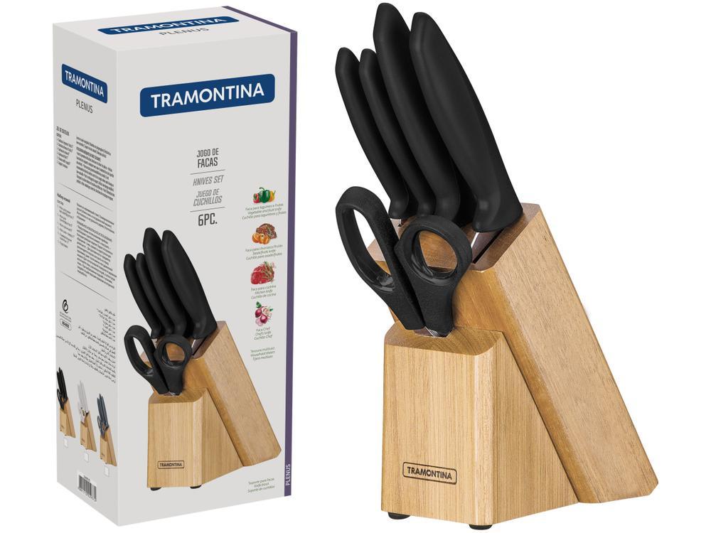Jogo de Facas Tramontina com Cepo Plenus 2 - 2