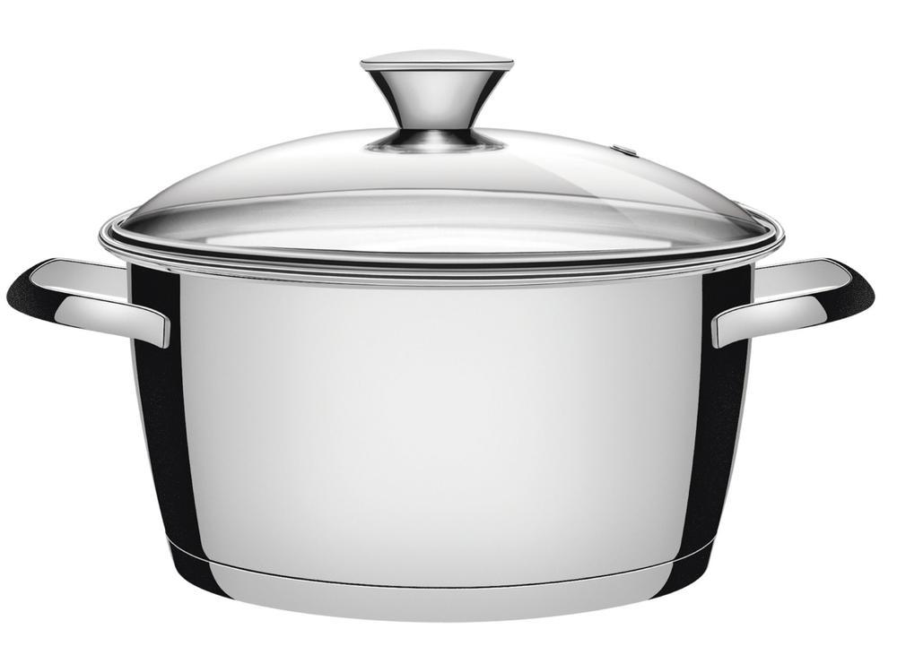 Caçarola Tramontina Inox Fundo Triplo com Tampa - 1