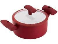 Caçarola Hércules Antiaderente com Tampa Vermelha - 1