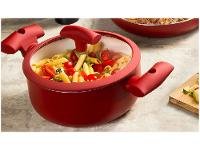 Caçarola Hércules Antiaderente com Tampa Vermelha - 2