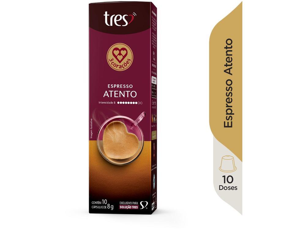 Cápsula de Café Espresso Atento 3 Corações TRES 10 Cápsulas - 2