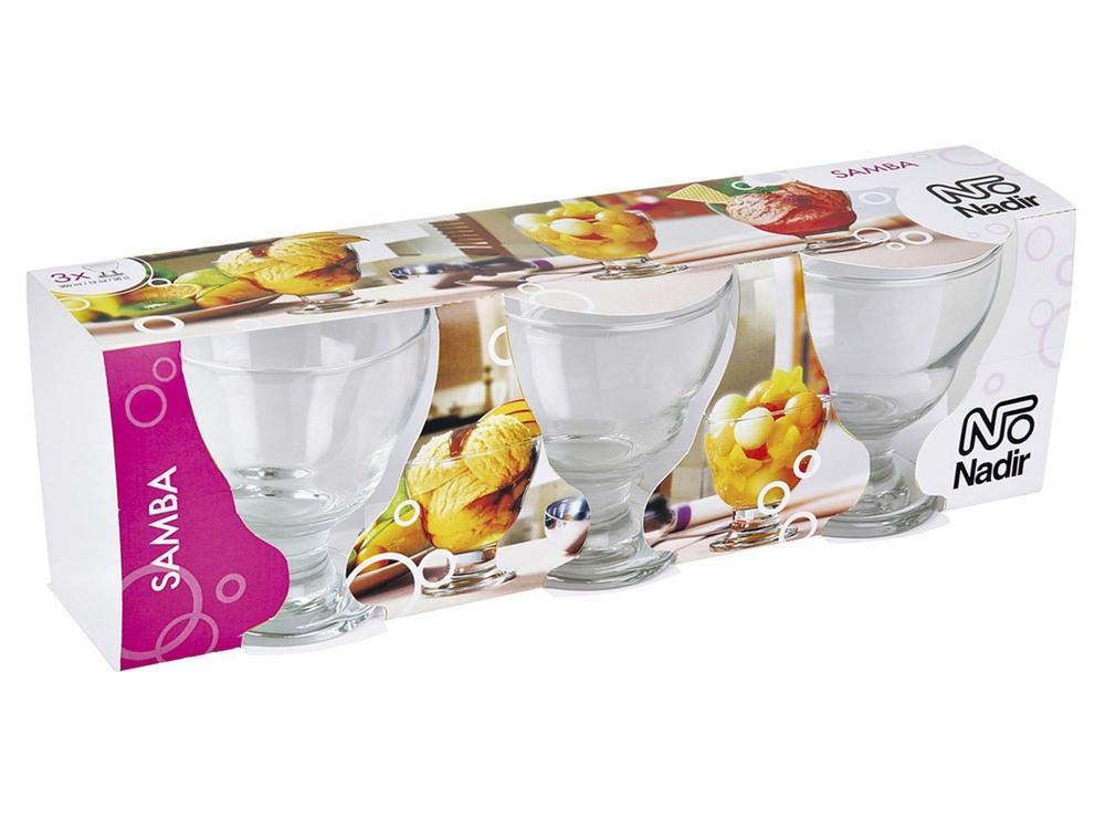 Jogo de Sobremesa Vidro 3 Peças Nadir Samba - 3