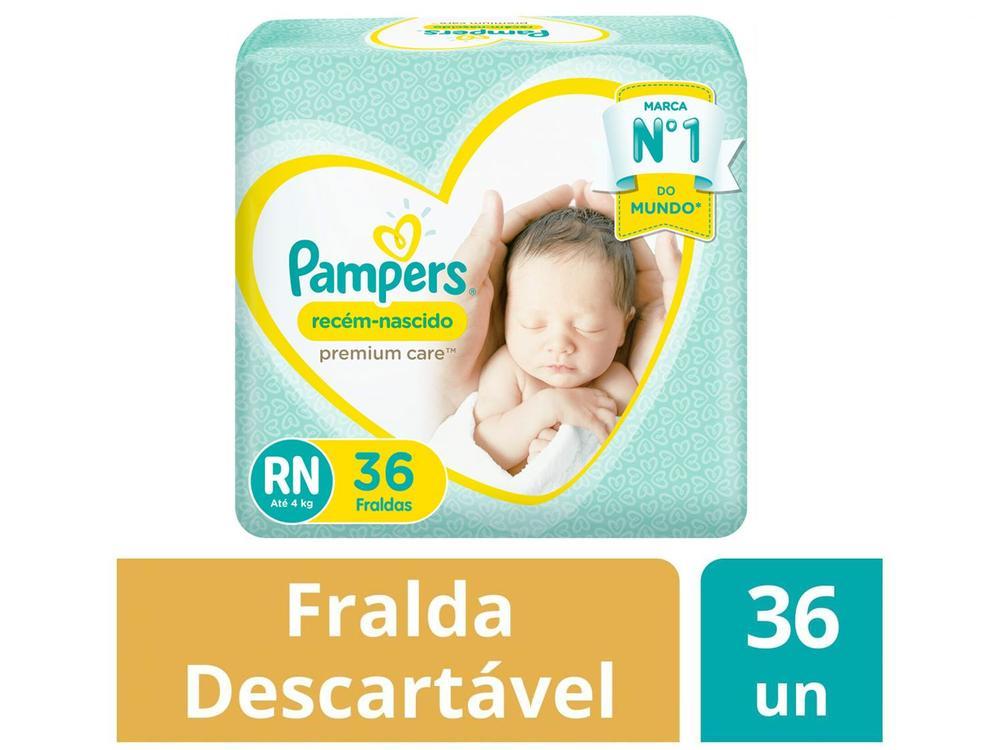 Fralda Pampers Premium Care RN Até 4kg 36 Unidades - 2