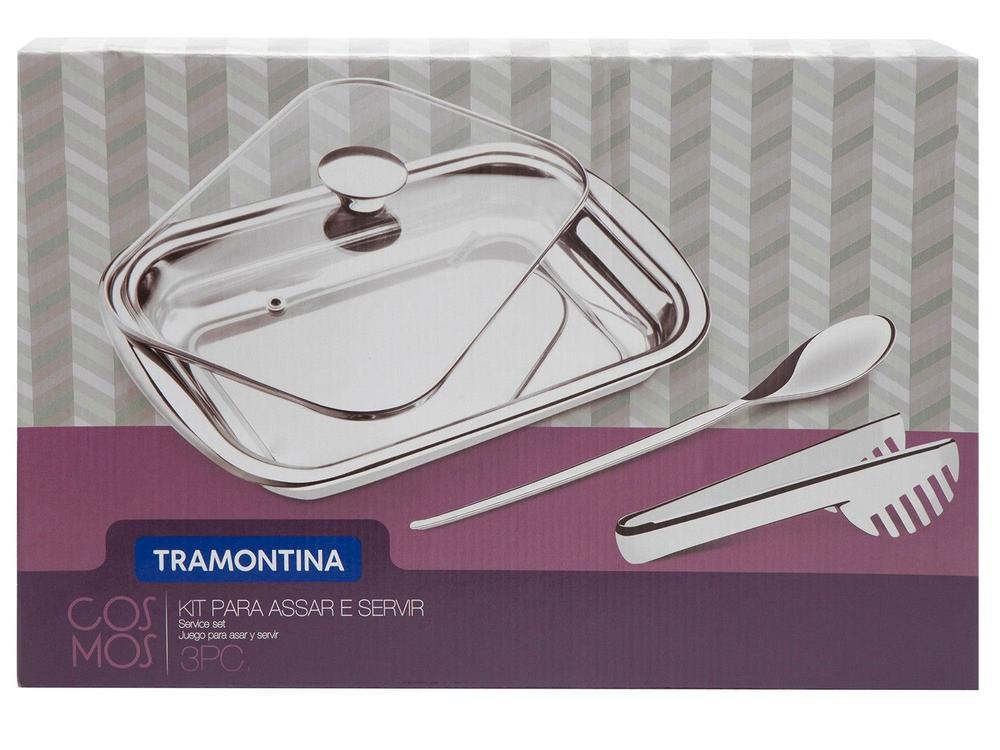 Conjunto para Assar e Servir Inox 3 Peças Tramontina Cosmos 64310114 - 9