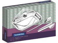Conjunto para Assar e Servir Inox 3 Peças Tramontina Cosmos 64310114 - 2
