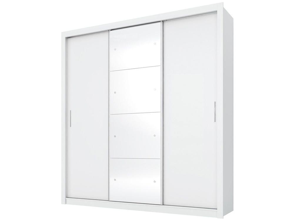 Guarda-roupa Casal com Espelho 3 Portas de Correr - 1