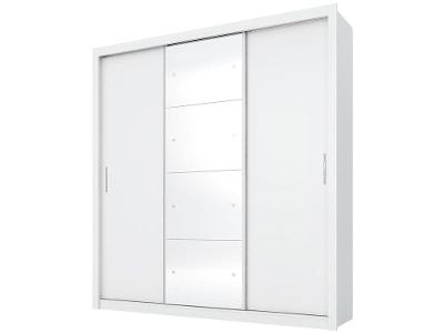 Guarda-roupa Casal com Espelho 3 Portas de Correr