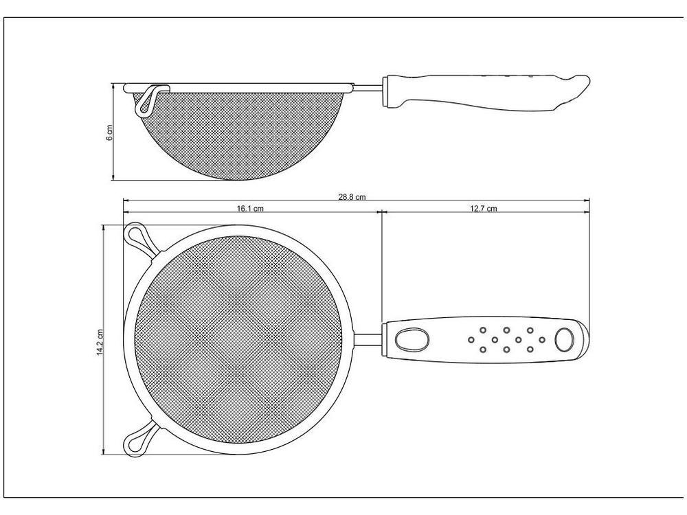 Peneira Inox 13cm Tramontina Utilitá - 4