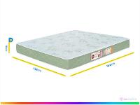 Colchão Casal Castor Espuma D-33 18cm de Altura